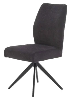 Stuhl anthrazit Webstoff B/H/T: ca. 47x93x66 cm