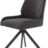 Stuhl anthrazit Webstoff B/H/T: ca. 51x91x59 cm