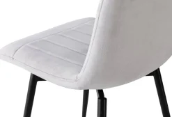 Stuhl Ayra grau Samt B/H/T: ca. 57x85x57 cm