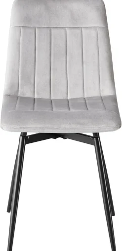 Stuhl Ayra grau Samt B/H/T: ca. 57x85x57 cm