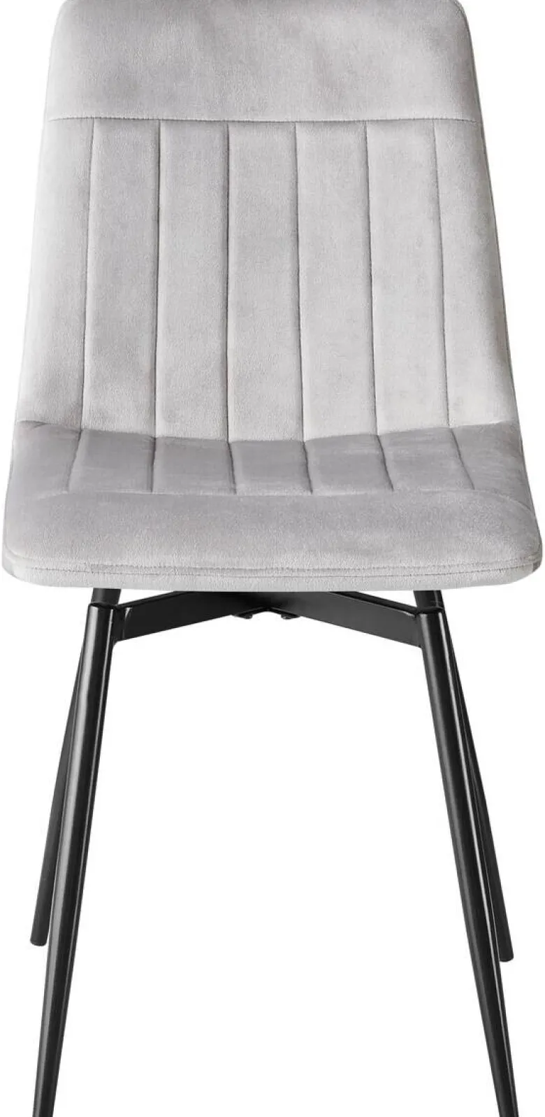 Stuhl Ayra grau Samt B/H/T: ca. 57x85x57 cm