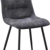 Stuhl Basti anthrazit Polyester B/H/T: ca. 45x87x43 cm