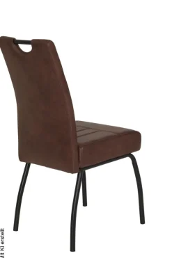 Stuhl Beate braun Vintage B/H/T: ca. 43x99x60 cm