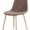 Stuhl braun Polyester B/H/T: ca. 42x85x55 cm