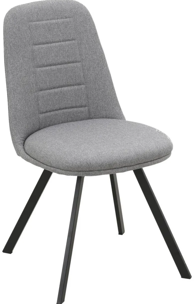 Stuhl CORA grau Microfaser B/T: ca. 56,5x85 cm