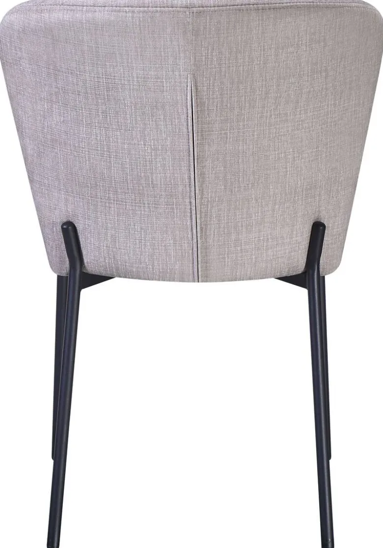 Stuhl Dora beige Velourstoff