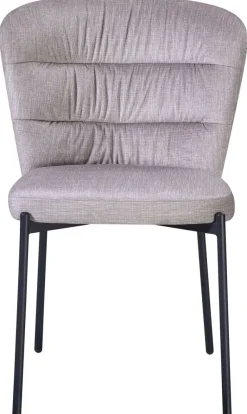 Stuhl Dora beige Velourstoff