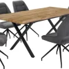 Stuhl dunkelgrau Microfaser B/H/T: ca. 51x93x62 cm