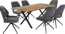 Stuhl dunkelgrau Microfaser B/H/T: ca. 51x93x62 cm