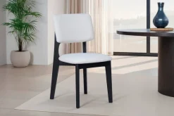 Stuhl ELSA, 2er-Set beige Webstoff B/H/T: ca. 48x87x54 cm