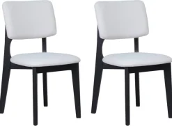 Stuhl ELSA, 2er-Set beige Webstoff B/H/T: ca. 48x87x54 cm