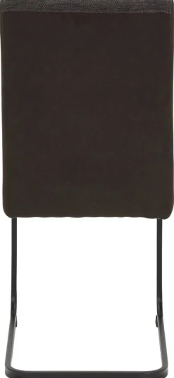 Stuhl 2er Set LINN braun Webstoff B/H/T: ca. 43x92x52 cm