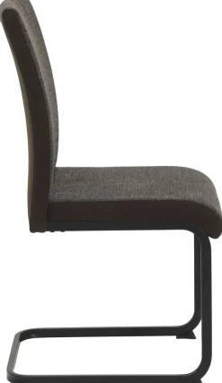 Stuhl 2er Set LINN braun Webstoff B/H/T: ca. 43x92x52 cm