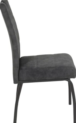 Stuhl Evelyn anthrazit Microfaser B/H/T: ca. 50x97x62 cm