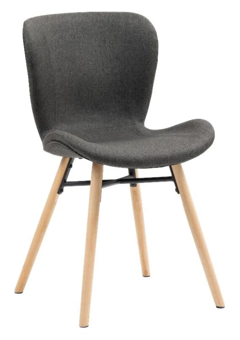 Stuhl Florenz anthrazit Microfaser B/H/T: ca. 47x80x52 cm