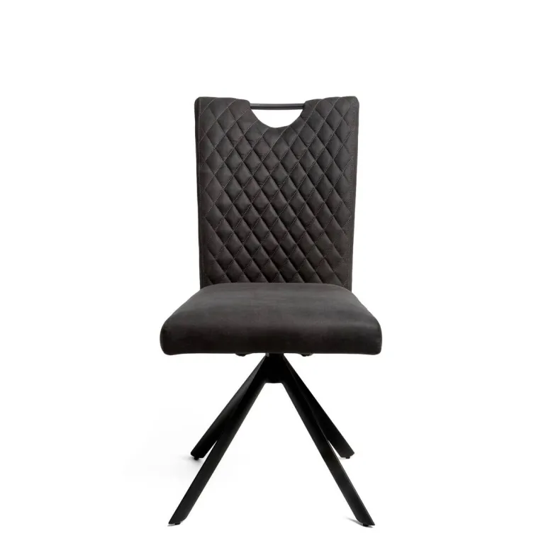 Stuhl Georgia anthrazit Microfaser B/H/T: ca. 47x95x46 cm