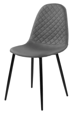 Stuhl grau B/H/T: ca. 42x85x55 cm
