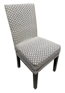 Stuhlhusse schwarz Baumwolle B/H/L: ca. 40x65x45 cm