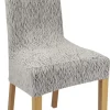 Stuhlhusse silber Baumwolle B/H/L: ca. 45x65x40 cm
