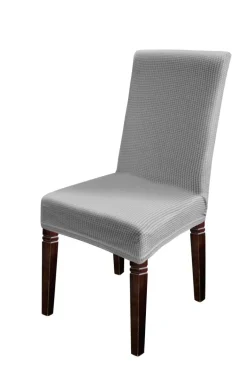 Stuhlhusse silber Polyester B/H/L: ca. 45x60x40 cm
