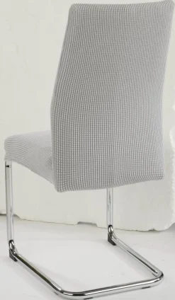 Stuhlhusse silber Polyester B/H/L: ca. 45x60x40 cm