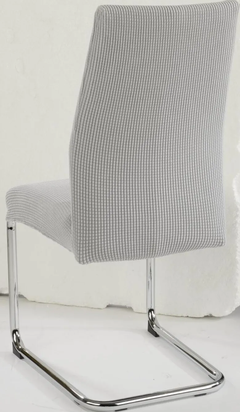 Stuhlhusse silber Polyester B/H/L: ca. 45x60x40 cm