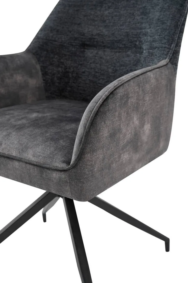 Stuhl JACKY 2er-Set anthrazit B/H/T: ca. 62x87x56 cm