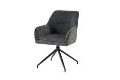 Stuhl JACKY 2er-Set anthrazit B/H/T: ca. 62x87x56 cm