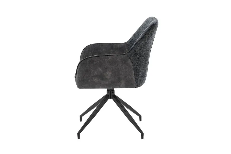 Stuhl JACKY 2er-Set anthrazit B/H/T: ca. 62x87x56 cm