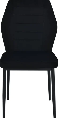 Stuhl Jimmy schwarz Samtoptik B/H/T: ca. 42x87,5x57 cm