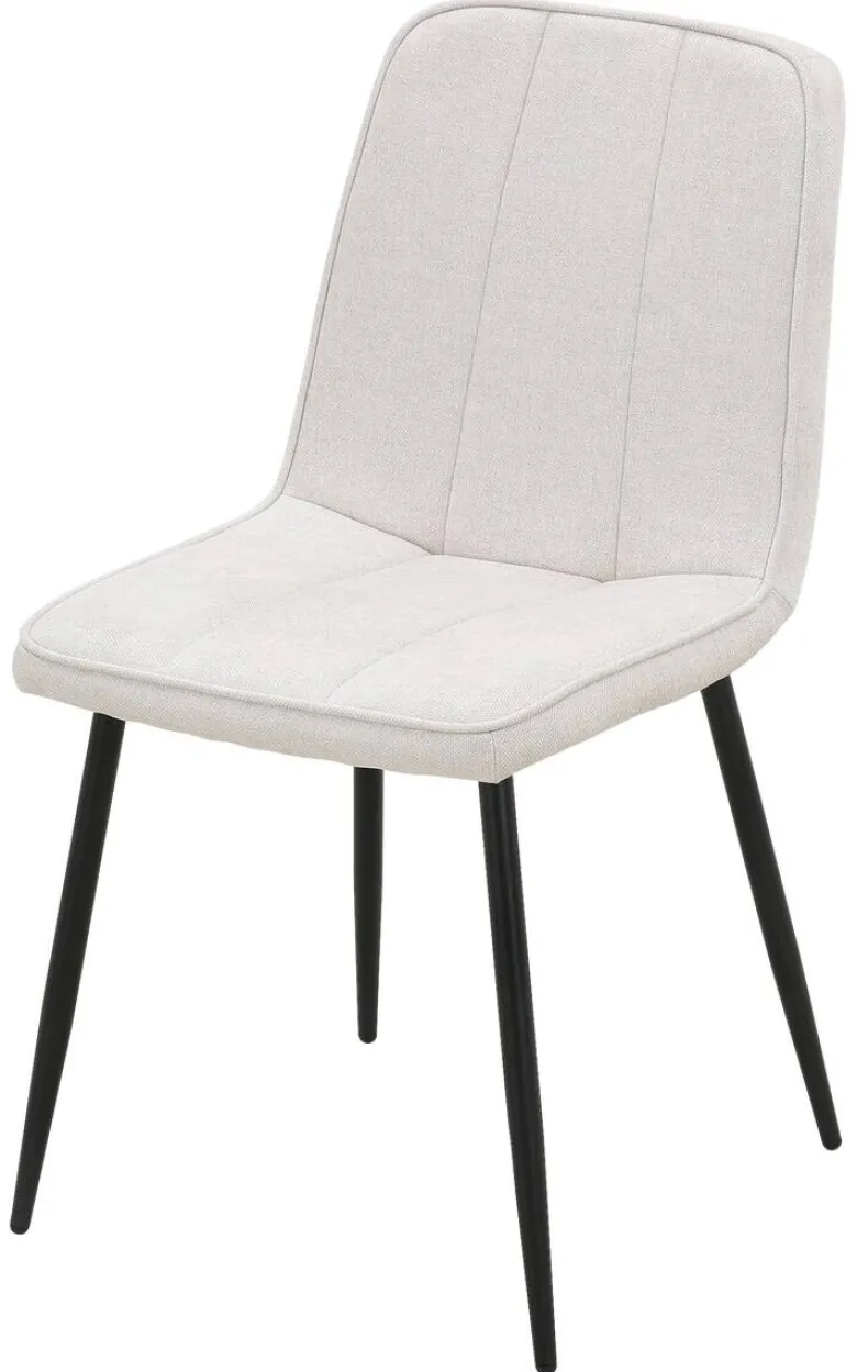 Stuhl KIM beige Webstoff B/H/T: ca. 45x87x58,5 cm