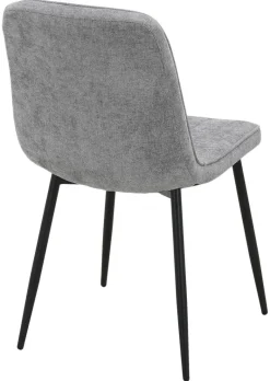 Stuhl KIM grau Webstoff B/H/T: ca. 45x87x58,5 cm