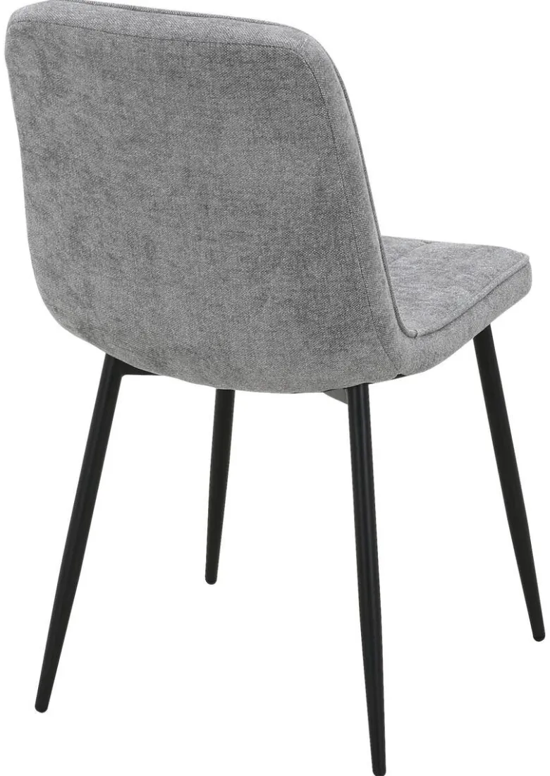 Stuhl KIM grau Webstoff B/H/T: ca. 45x87x58,5 cm