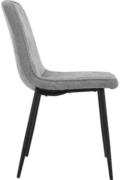 Stuhl KIM grau Webstoff B/H/T: ca. 45x87x58,5 cm