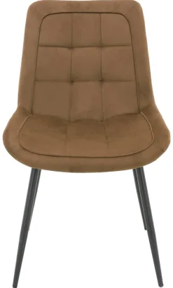 Stuhl KIRA braun Samtoptik B/H/T: ca. 59,5x82,5x49 cm