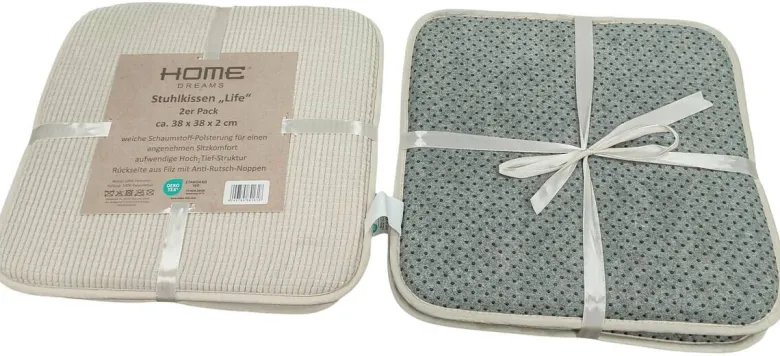 Stuhlkissen sortiert Polyester B/L: ca. 38x38 cm