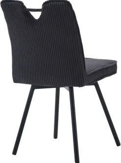 Stuhl Lara anthrazit Kord B/H/T: ca. 47x89x58 cm