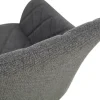 Stuhl LEA, 2er Set anthrazit Webstoff B/H/T: ca. 56x83x60 cm