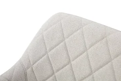 Stuhl LEA, 2er Set creme Webstoff B/H/T: ca. 56x83x60 cm
