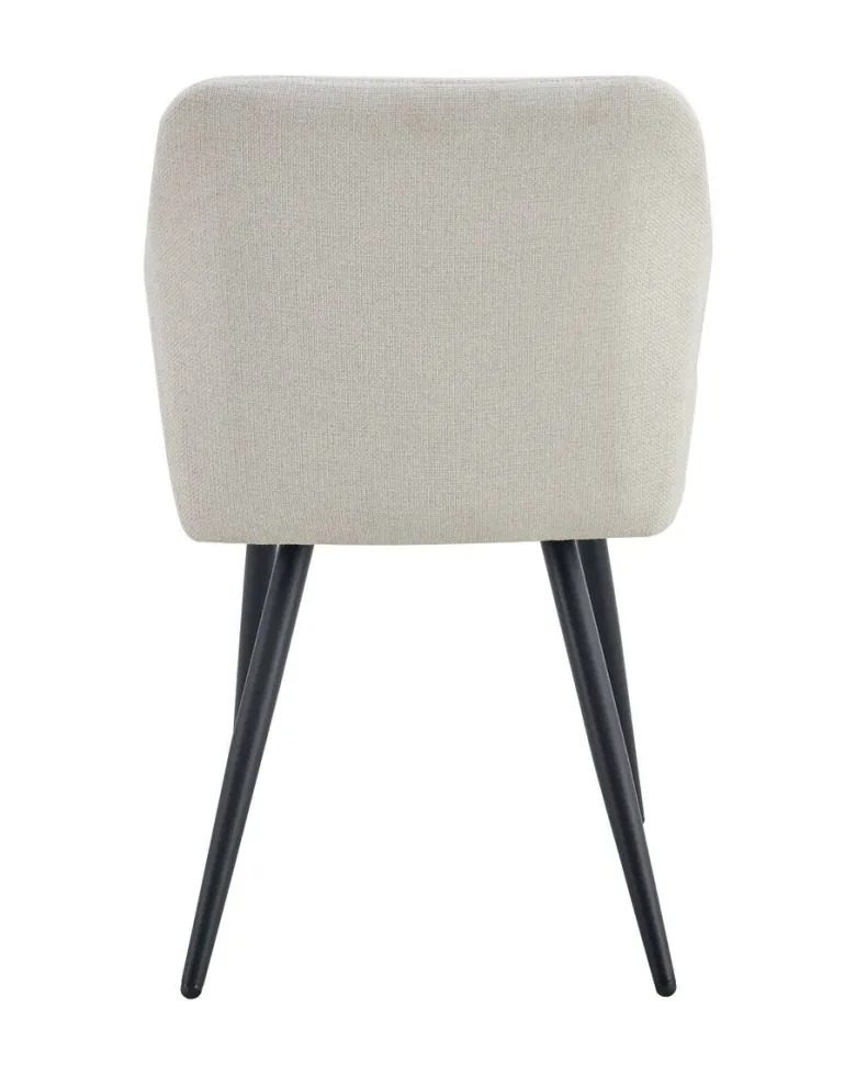 Stuhl LEA, 2er Set creme Webstoff B/H/T: ca. 56x83x60 cm