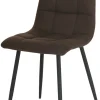 Stuhl Lech braun Microfaser B/H/T: ca. 45x88x53,5 cm
