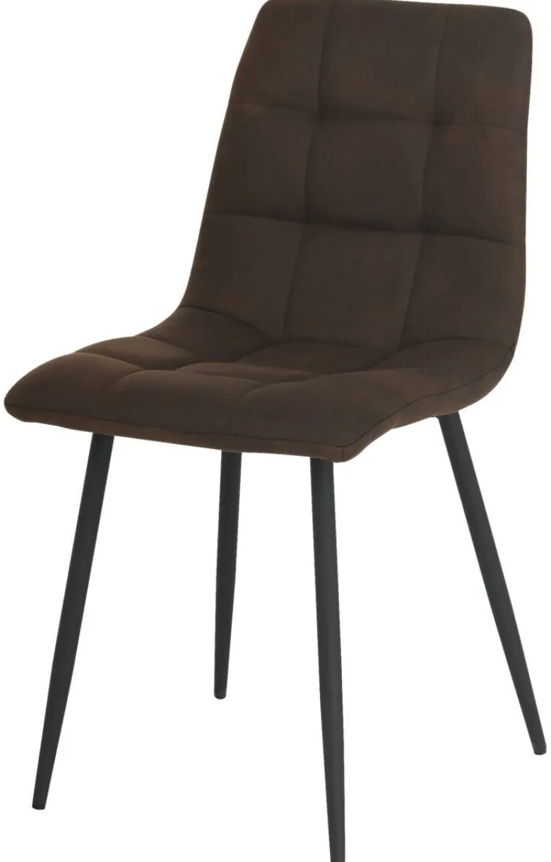 Stuhl Lech braun Microfaser B/H/T: ca. 45x88x53,5 cm