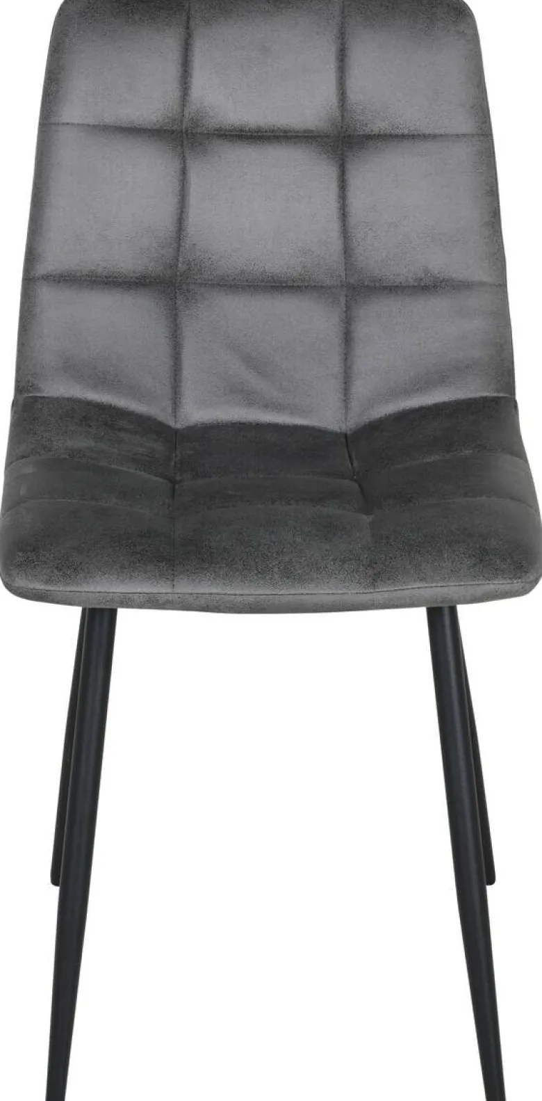 Stuhl Lech dunkelgrau Microfaser B/H/T: ca. 45x88x53,5 cm