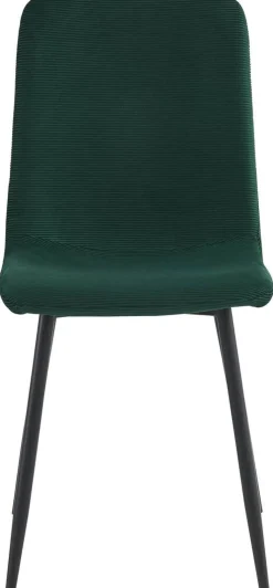 Stuhl Leipzig, 4er-Set moosgrün Microfaser B/H/T: ca. 44x92x54 cm