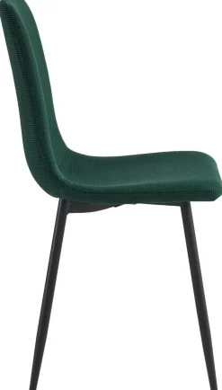Stuhl Leipzig, 4er-Set moosgrün Microfaser B/H/T: ca. 44x92x54 cm