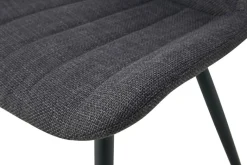 Stuhl LOTTA, 2er Set anthrazit Webstoff B/H/T: ca. 53x86x59 cm
