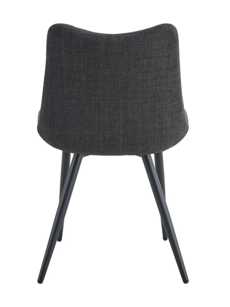 Stuhl LOTTA, 2er Set anthrazit Webstoff B/H/T: ca. 53x86x59 cm