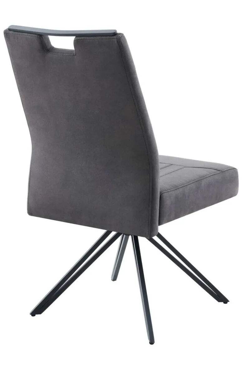 Stuhl Maggy anthrazit Microfaser B/H/T: ca. 54x97x69 cm
