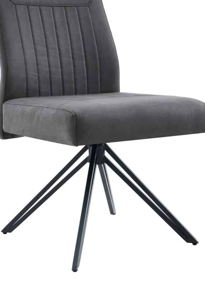 Stuhl Maggy anthrazit Microfaser B/H/T: ca. 54x97x69 cm