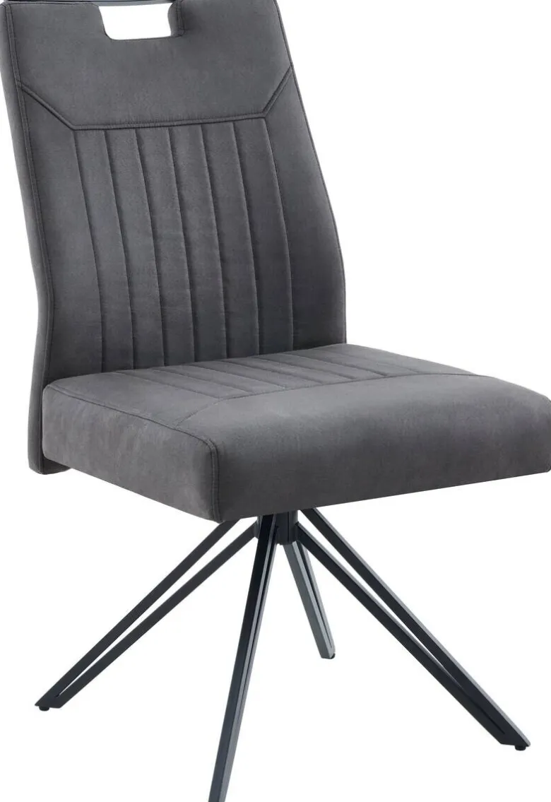 Stuhl Maggy anthrazit Microfaser B/H/T: ca. 54x97x69 cm